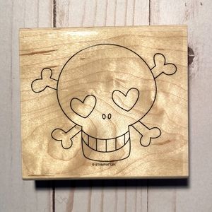 5/20$ RUBBER STAMP giant skull